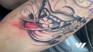 HANNYA MASK TATTOO TUTORIAL