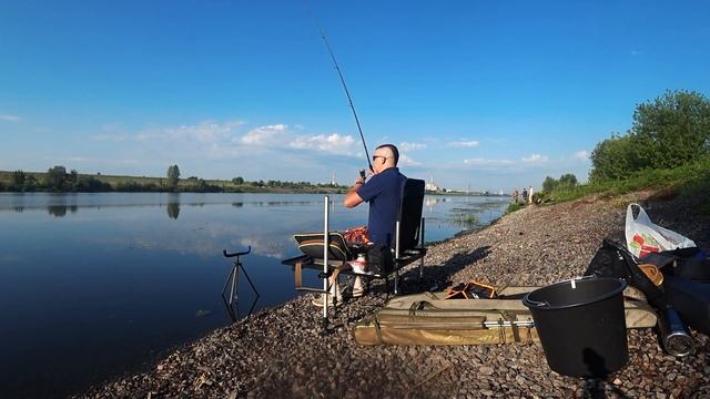Рыбалка на фидер в Курской области. Курчатовский район река Сейм (Щебенка) смотреть онлайн