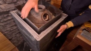 Печь Атмосфера XL в новом образе! Облицовка из камня талькохлорит! +Чугунный дымоход!