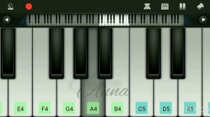 MERE RASHKE QAMAR on piano android