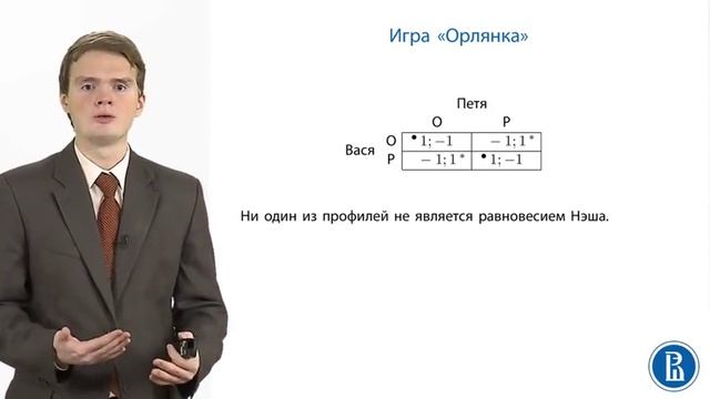 Теория Игр. Равновесие Нэша количество решений игры. 17 смотреть онлайн