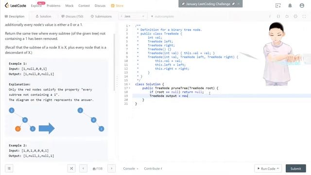 Leetcode 814 - Binary Tree Pruning (JAVA, Solution Explain!) смотреть онлайн
