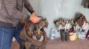 Мои утиные чучела для охоты. Оснастка.