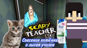 СПАСЕНИЕ КОТЁНКА И ЛЫСАЯ УЧИЛКА ► Scary Teacher 3D