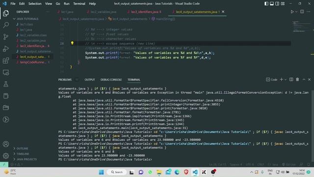 Master Output methods and Types with Examples | Java full course in hindi | Java Tutorial #6
