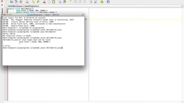Programming in Java - Part 3 - Enums!?! смотреть онлайн