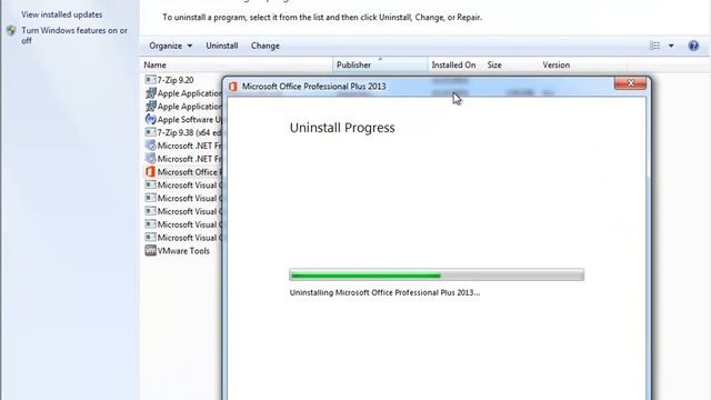 Uninstall Microsoft Office Professional Plus 2013 on Windows 7 смотреть онлайн