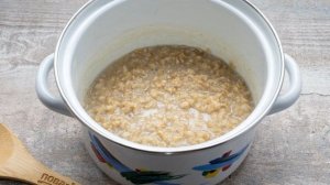 Овсянка с сыром и яйцом