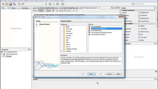NetBeans Java, Aplicaciones de escritorio - Diseño Vs Java FX En Español --HD-- смотреть онлайн