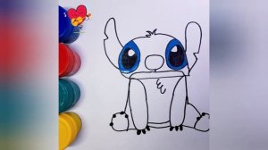 how to draw stitch / как нарисовать стича из мультика