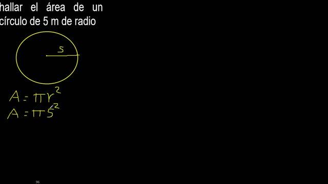 hallar el área de un círculo de 5 m de radio смотреть онлайн