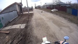 покатушки на питбайке кайо 140 мотард!)