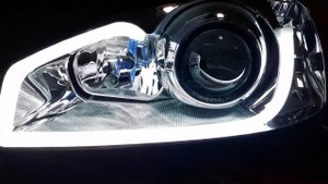 Тюнинг фарLada Kalina (ВАЗ Лада Калина) установка би линз дхо ксенон ЖЕСТЬ !!! АВТОЛАЙТ г. Запорожь