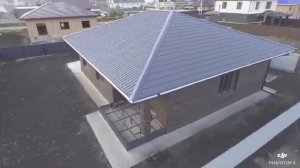 Обзор экстерьера одноэтажного дома 12 на 13