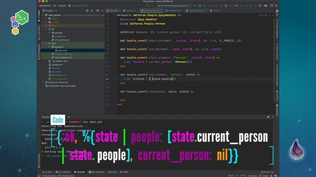 Parse XML with Saxy