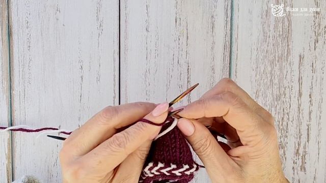 Порядок вязания латвийской косички / Как выглядит латвийская косичка на изделии?