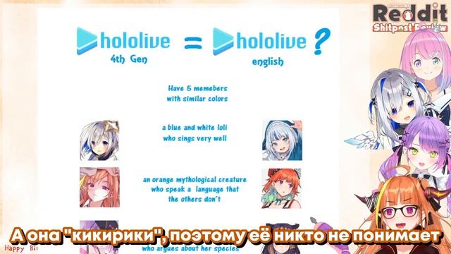 [RU SUB] Теория заговора - Английский Хололайв это четвёртое поколение японского Хололайва?