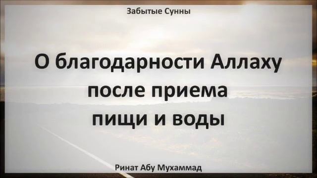 51. О благодарности Аллаху после приема пищи и воды || Ринат Абу Мухаммад смотреть онлайн
