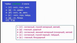Звуко – буквенный   (фонетический)  разбор  к   слову  чайка