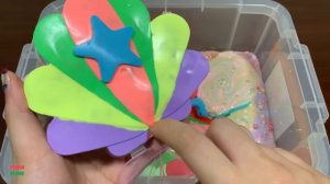 GRAND SLIME #4 || Mixing New HOMEMADE Slime Into STORE BOUGHT Slime || Relaxing with Piping Bags