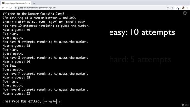 Day 12 - Scope & Number Guessing Game - 5 Introducing the Final Project_ The Number Guessing Game смотреть онлайн