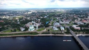 Псков с высоты птичьего полета / Аэросъемка обзор сверху