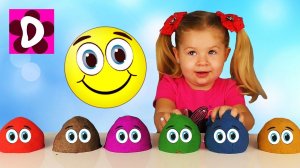 Кинетический Песок ЛЕПИМ КОЛОБКИ Учим Цвета Видео для Детей Малышей kinetic sand learn colors