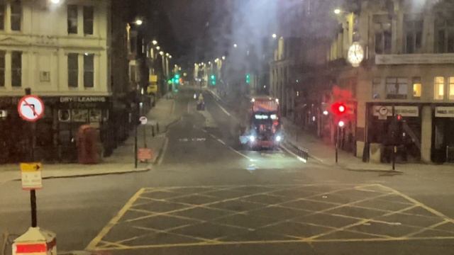 London - Bus Ride Charing Cross.