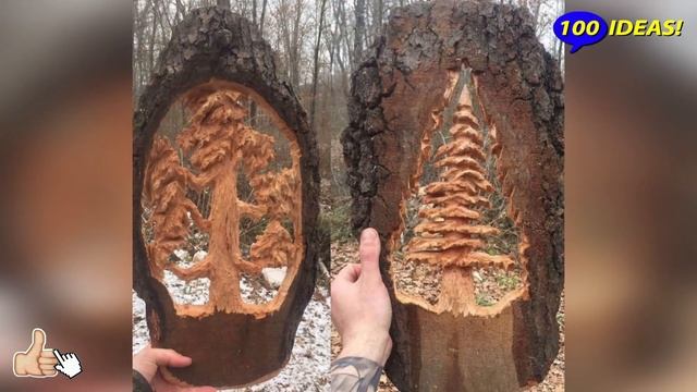 Beautiful ideas from the bark and birch bark of a tree! 30 Examples of homemade crafts! смотреть онлайн