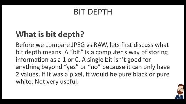 RAW vs JPG (and bit depth) смотреть онлайн
