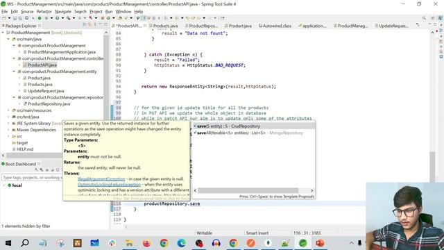 PATCH API IN SPRINGBOOT | Product Management System
