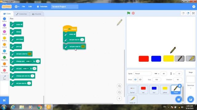 Coding Classes | Ep.25 | Create Paint Application | Make Paint Application using Scratch [Eng]