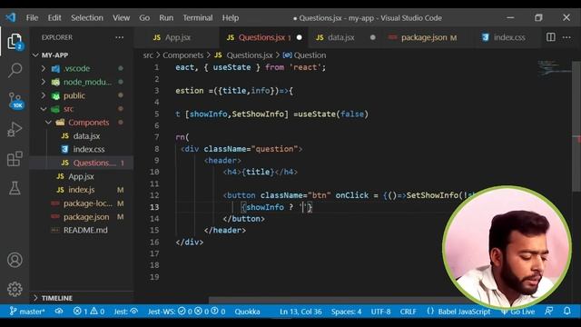 React Js Project: How To Create An Accordion In React Js | day 8 смотреть онлайн