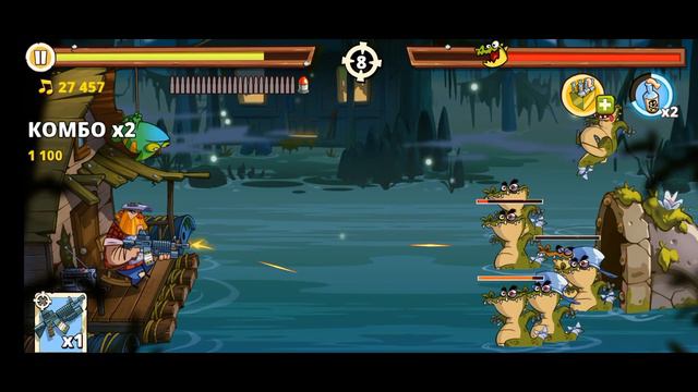 Swamp Attack 2, полное прохождение, несколько уровней смотреть онлайн