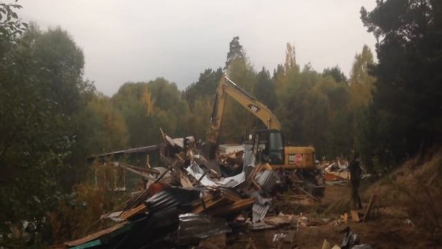 Снос домиков на реке ОКА в Ступино. Продолжение 02.10.2016 смотреть онлайн