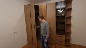 Отзыв клиента на угловой необычный шкаф
