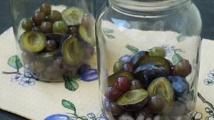 Компот из слив и винограда на зиму