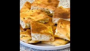 Заливной пирог на кефире с рисом и яйцами. Это любят все!