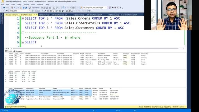 Exploring Scalar Subquery vs. Correlated Subquery in SQL Server: Unraveling the Power of Subqueries