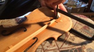 Ремонт скрипки 1844 г.