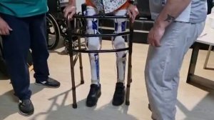 Александр получил свои аппараты на всю ногу от Ортостандарт.