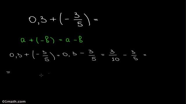 сложение положительного и отрицательного числа B2 1 смотреть онлайн