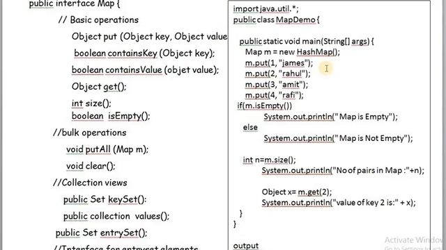 GET METHOD IN JAVA MAP | SIZE METHOD IN JAVA MAP | ISEMPTY IN JAVA MAP | MAP AND HASH MAP (PART-3) смотреть онлайн