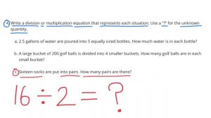 ? 6th Grade IM Math, Unit 4, Lesson 2 "Meanings of Division"