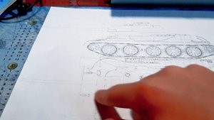 Чертёж танка Т-34-85