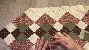 Técnica Seminole Camino de mesa patchwork quilting #070 Moldes gratis