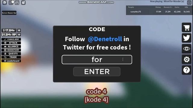 NEW UPDATE CODES [ALL CODES] LIMITED CODES TIME! Noob Army Tycoon ROBLOX | 17 March 2022 смотреть онлайн