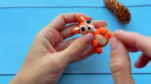 Лепим белочку и оленя из шишек. Осенняя поделка. Поделка из природных материалов.