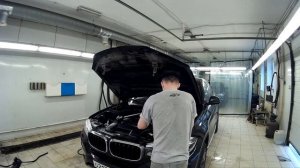 Детейлинг мойка подкапотки BMW/ Detaling engine washing