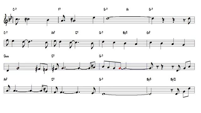 partitura Sax tenor Samba Cantina - Paul Desmond смотреть онлайн